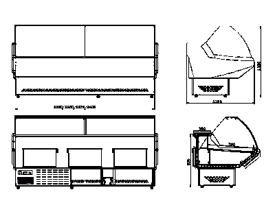 Схема холодильной витрины «Миннесота»